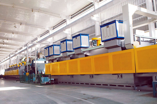 Bearing heat treatment production line